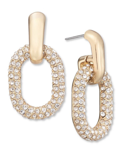 Pavé Oval Link Drop Earrings, Created for Macy's