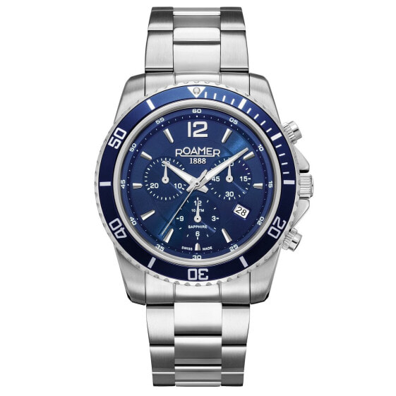 Roamer Herren Armbanduhr Nautic Chrono 100 43 mm Armband Stainless Steel 862837 41 45 20