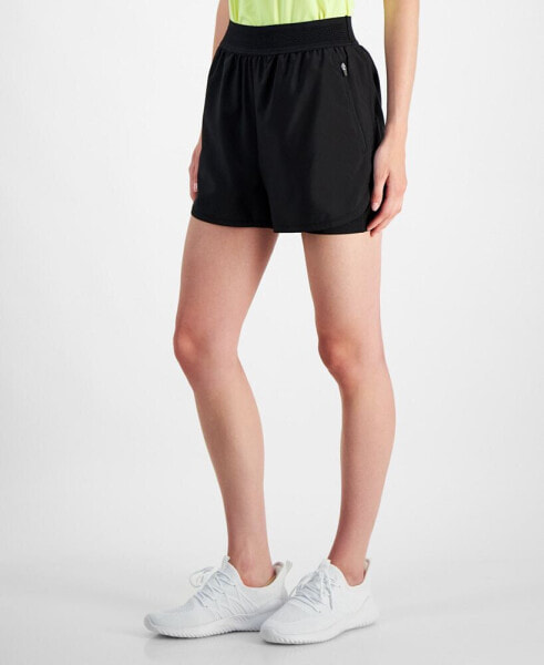 Women's 3-In-1 Layered Running Shorts, Created for Macy's