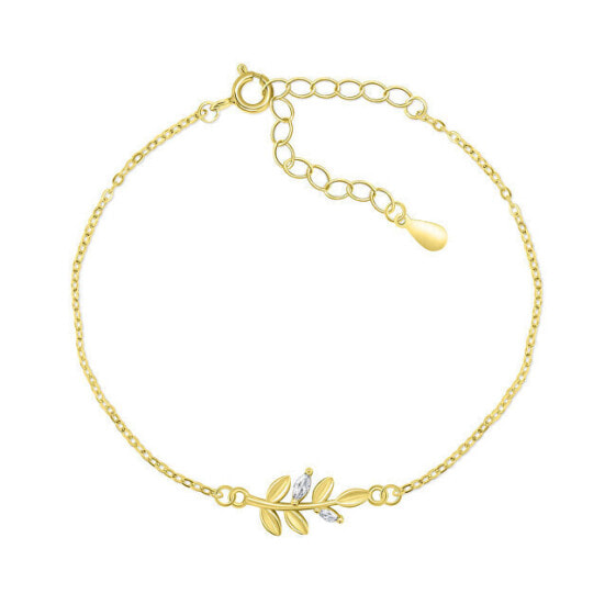 Charming gold-plated twig bracelet BRC81Y