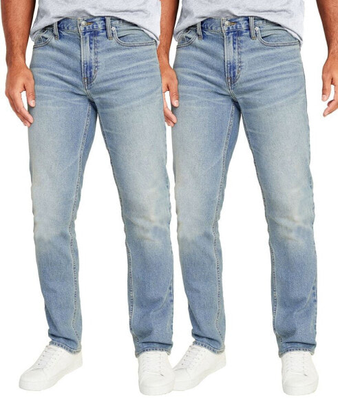 Men's Flex Stretch Slim Straight Jeans, Pack of 2