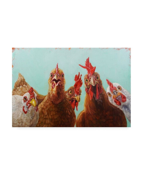 Lucia Hefferna Chicken for Dinner Canvas Art - 15.5" x 21"