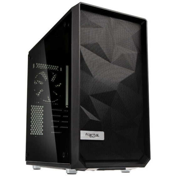 Fractal Design Meshify C Mini Dark TG Micro-ATX Gehäuse, Glas - schwarz