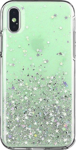 Wozinsky Wozinsky Star Glitter błyszczące etui pokrowiec z brokatem iPhone 12 Pro Max zielony