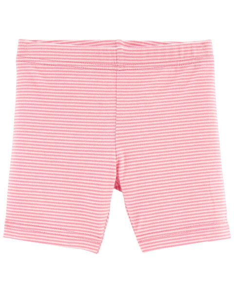 Toddler Striped Bike Shorts 2T