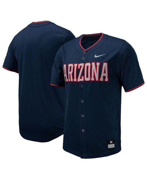 Men's Navy Arizona Wildcats Replica Full-Button Baseball Jersey