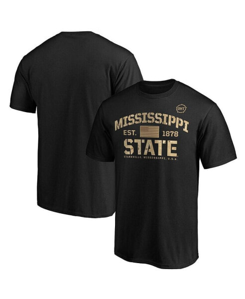 Men's Black Mississippi State Bulldogs OHT Military-Inspired Appreciation Boot Camp T-shirt