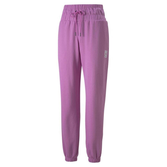 Puma Pivot Sweat Pants Womens Pink Casual Athletic Bottoms 53420304