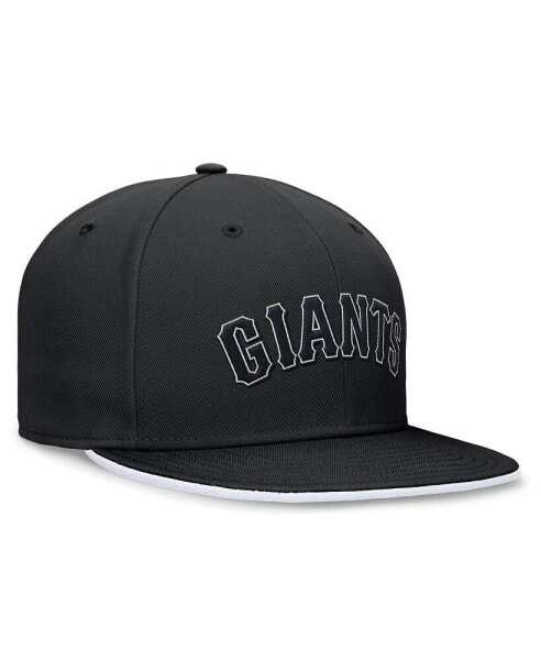 Men's Black San Francisco Giants Primetime True Performance Fitted Hat