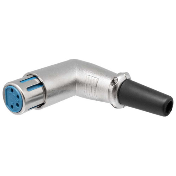 EUROCONNEX 4 Pin Angled 1577 Female XLR Connector