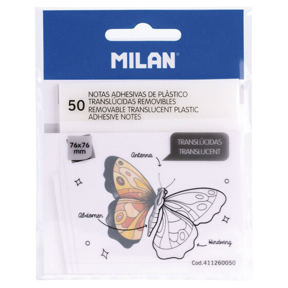 MILAN Translucent Adhesive Notes 76x76 mm