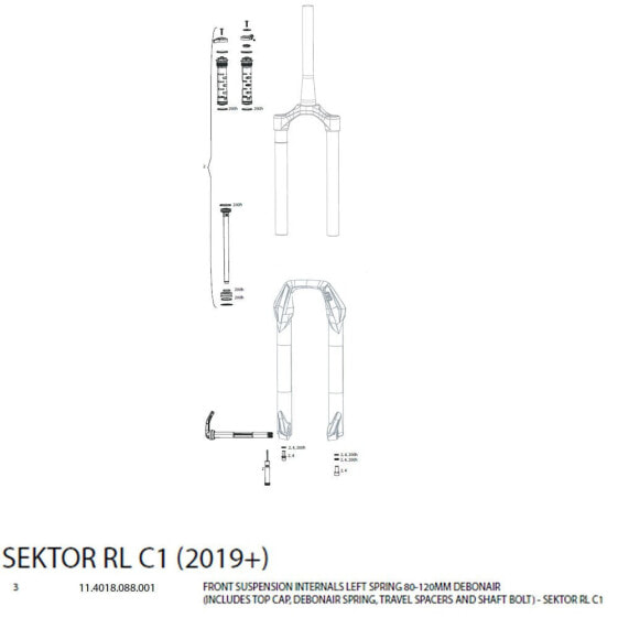 Вилка RockShox Sektor RL Remote - пружинно-пневматическая