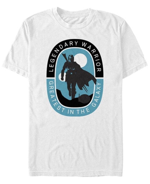 Star Wars Men's Mandalorian Legendary Warrior Greatest in The Galaxy T-shirt
