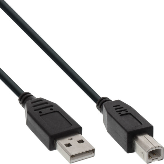 InLine USB 2.0 Cable Type A male / B male black 0.3m