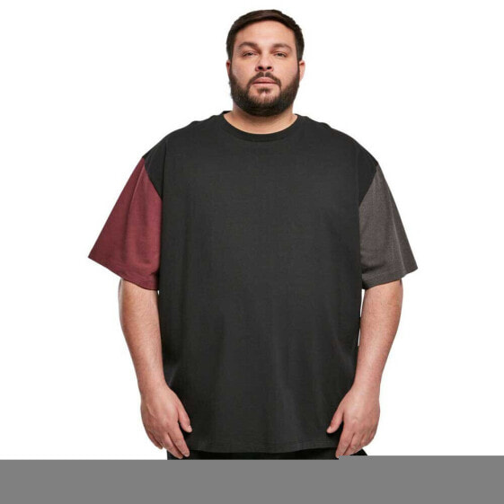 URBAN CLASSICS Organic Oversized Colorblock Short Sleeve Round Neck T-Shirt