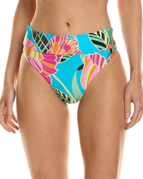 Trina Turk Poppy High-Waist Bikini Bottom Women's 4