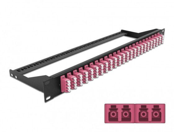 Delock 43403 - Fiber - LC - Violet - Rack mounting - 1U - 482.6 mm