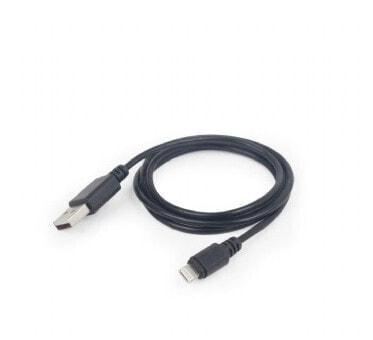 Gembird CC-USB2-AMLM-2M - 2 m - Lightning - USB A - Black - Straight - Straight