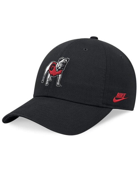 Men's Black Georgia Bulldogs Legacy Club Performance Adjustable Hat