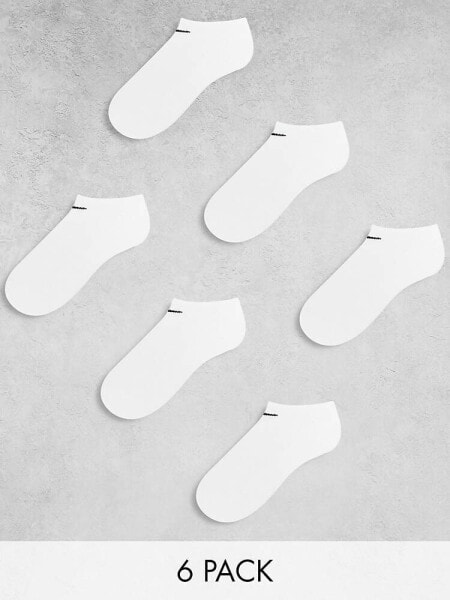 Nike Everyday Cushion 6 pack ankle socks in white