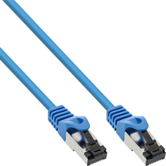 InLine Patch Cable S/FTP PiMF Cat.8.1 halogen free 2000MHz blue - 0.25m