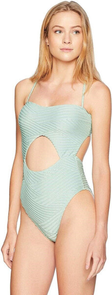 Bikini Lab 170815 Women's Front Cut Out One Piece Swimsuit Size L