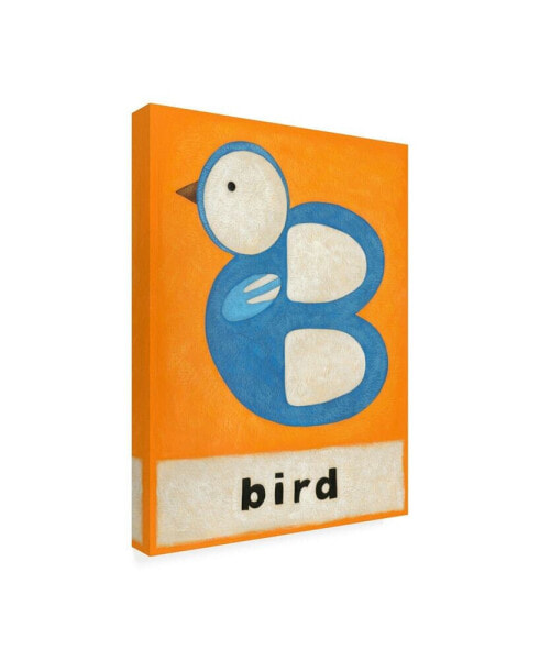 Chariklia Zarris B is for Bird Childrens Art Canvas Art - 15.5" x 21"