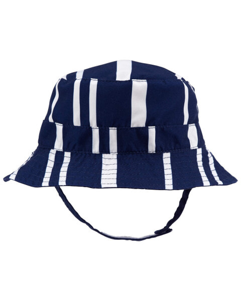 Baby Striped Swim Bucket Hat 0-9M