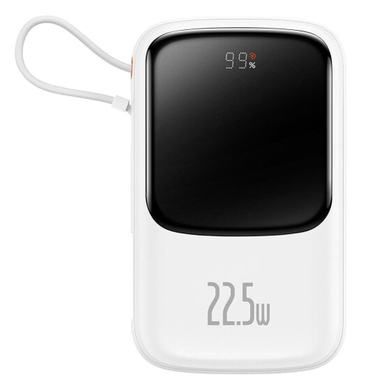 Внешний аккумулятор Baseus 10000mAh 22.5W QC-PD-SCP-FCP с USB-C кабелем, белый