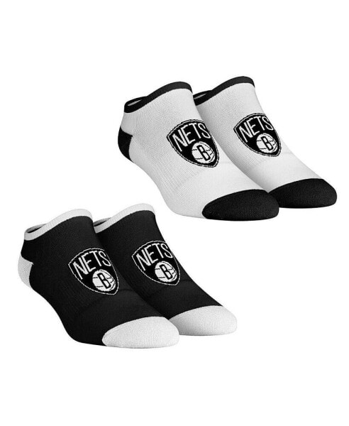 Women's Socks Brooklyn Nets Core Team 2-Pack Low Cut Ankle Sock Set