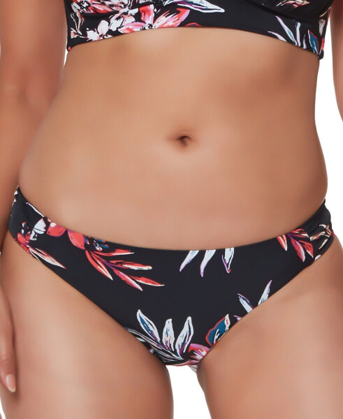 Bar Iii 297908 Women Floral-Print Hipster Bikini Bottoms Size XL