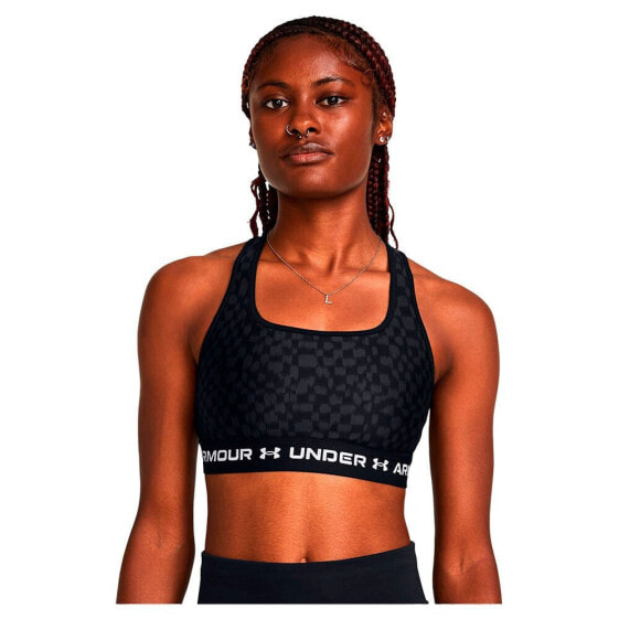 UNDER ARMOUR Crossback Print Sports Bra Medium Support