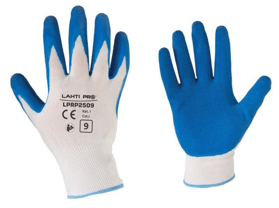 Перчатки защитные с полиэстровым покрытием Lahti Pro 12 пар размер 10 L210510W