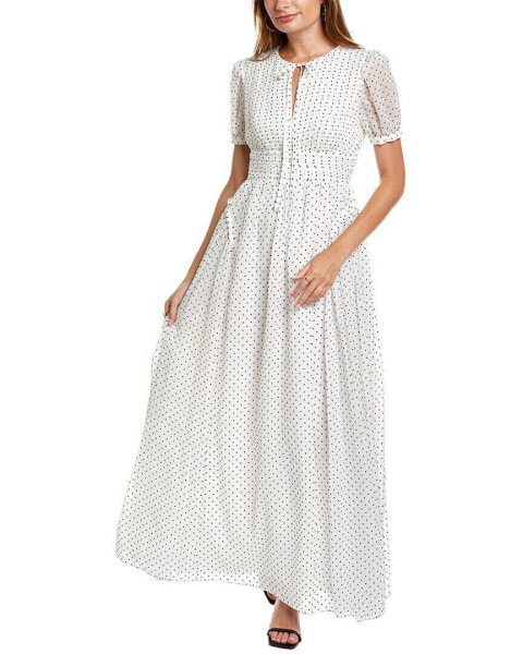 Self-Portrait Polka Dot Maxi Dress Women's