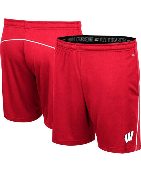 Men's Red Wisconsin Badgers Laws of Physics Shorts