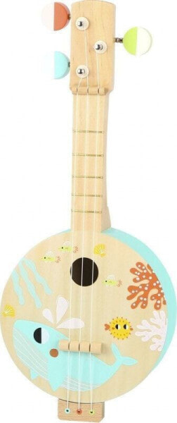 Детский музыкальный инструмент Tooky Toy Банджо Drewniane с морским мотивом