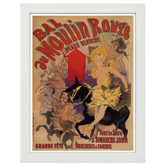Bilderrahmen Poster Bal au Moulin Rouge