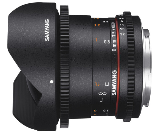 Samyang 8mm T3.8 VDSLR UMC Fish-eye CS II - Fujifilm X - Wide fish-eye lens - 10/7 - Fujifilm X