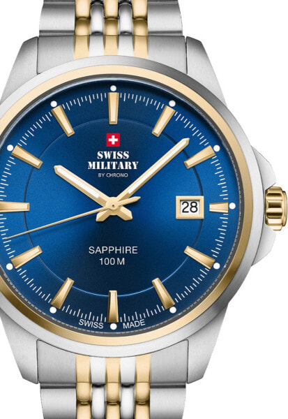 Swiss Military SM34104.05 Mens Watch Classic Sapphire Glas 40mm 10ATM