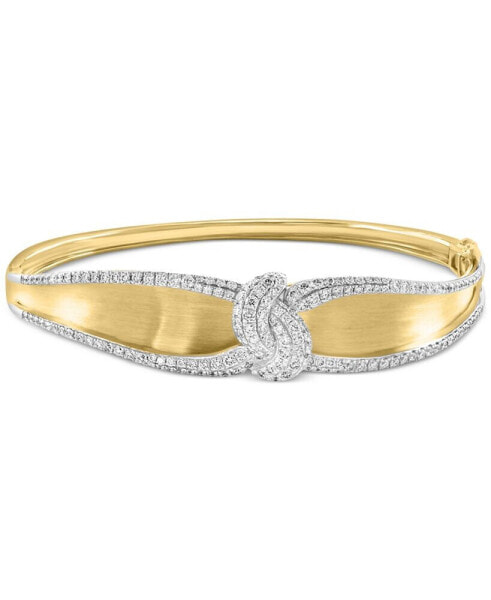EFFY® Diamond Swirl Bangle Bracelet (1-3/4 ct. t.w.) in 14k Two Tone Gold