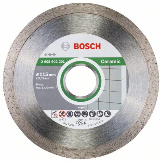 Bosch Diamanttrennscheibe Standard for Ceramic 115 x 22,23 x 1,6 x 7 mm