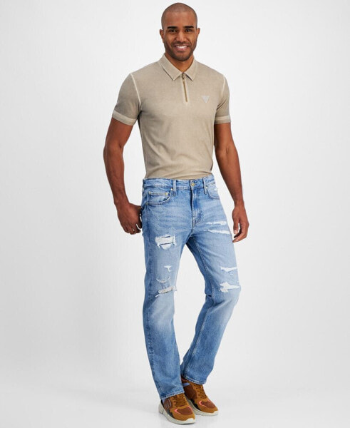 Men's Mason Straight-Leg Ripped Jeans