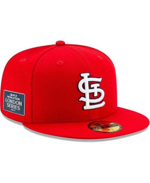 Men's Red St. Louis Cardinals On-Field 2023 World Tour London Series 59FIFTY Fitted Hat