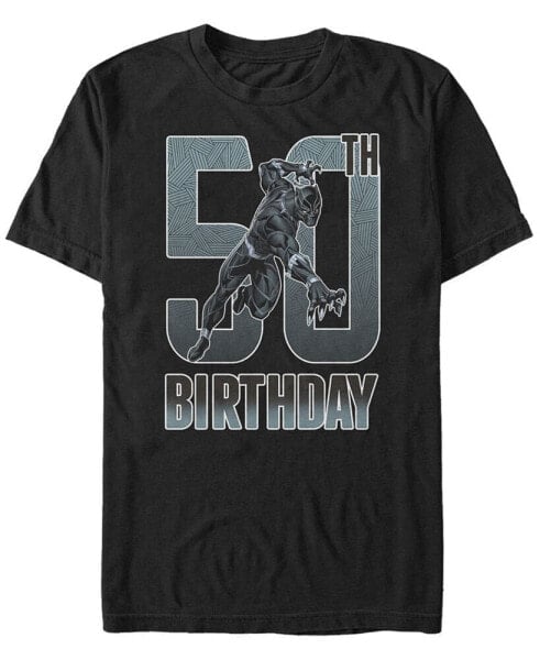 Men's Marvel Black Panther 50th Birthday Short Sleeve T-Shirt