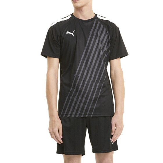 Puma Teamliga Graphic Crew Neck Short Sleeve Soccer Jersey Mens Size M 657217-