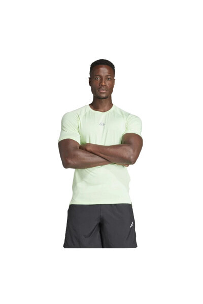 IR5874-E adidas Gym+ Tee Erkek T-Shirt Yeşil