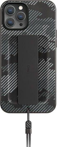 Чехол для смартфона Uniq Heldro iPhone 12/12 Pro 6,1" черный моро/камуфляж Антимикробный
