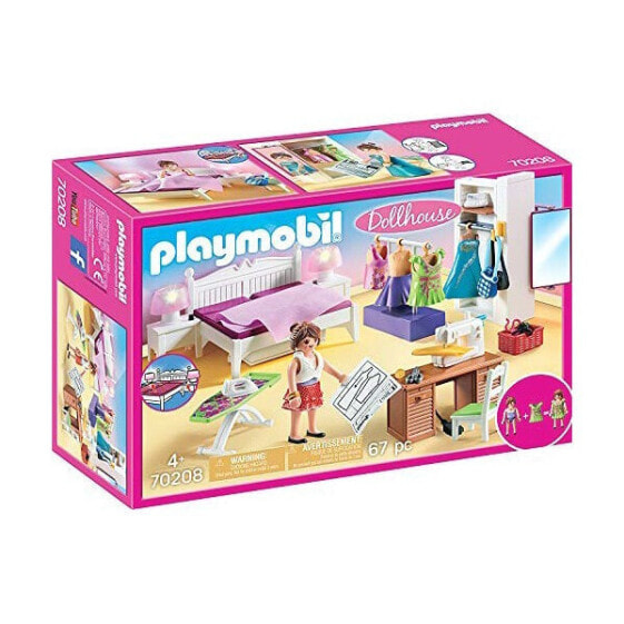 Игровой набор Playmobil Кукольный Домик Спальня 70208 (67 шт)