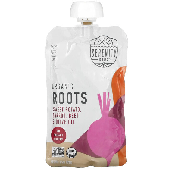 Organic Roots, 6+ Months, Sweet Potato, Carrot, Beet & Olive Oil, 3.5 oz (99 g)