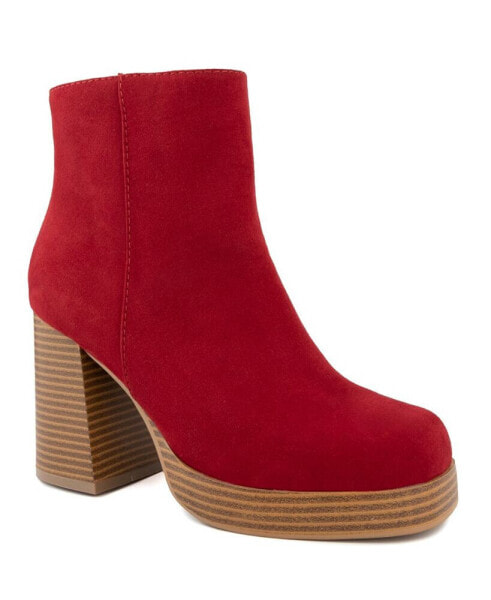 Women's Warrant Platform Dress Booties